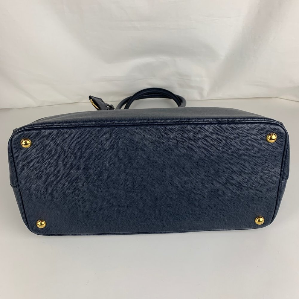 New Prada Galleria Lux Baltico Double Zip Tote - Picture 8 of 9